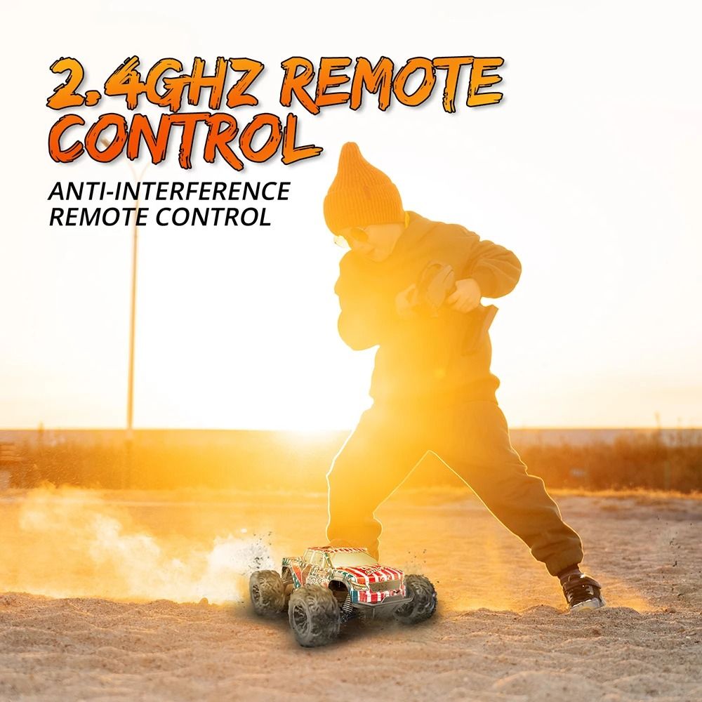 Off Road RC Monster Truck 2.4GHz Remote Control Car with Shockproof Suspension