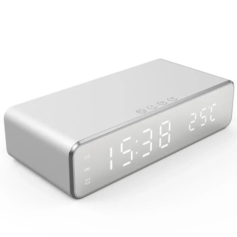 Wireless Charger Stand with Alarm Clock & LED Display