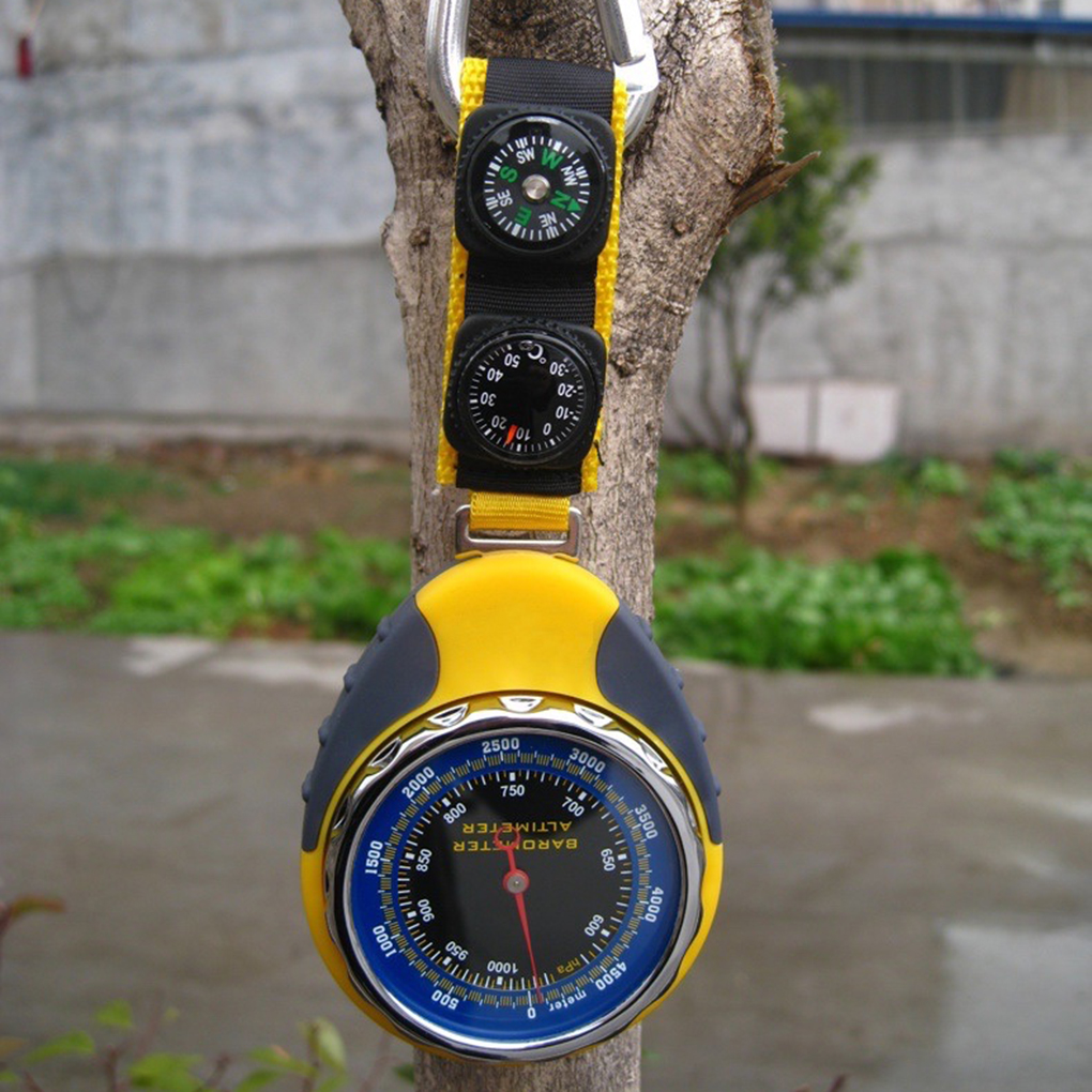 Handheld Altimeter & Barometer  Waterproof Hiking Compass & Survival Tool