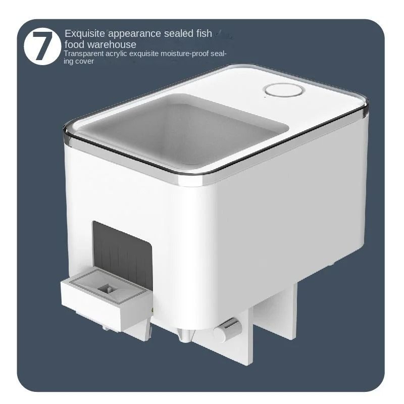 Automatic Aquarium Fish Feeder Smart WiFi App Control Voice Remote Fish Tank Feeding Dispenser