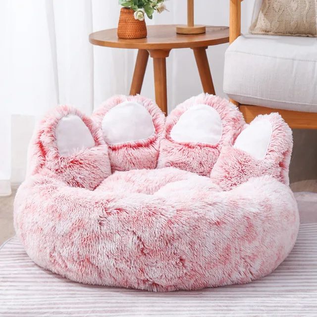 Bear Paw Shape Cozy Pet Sofa Bed