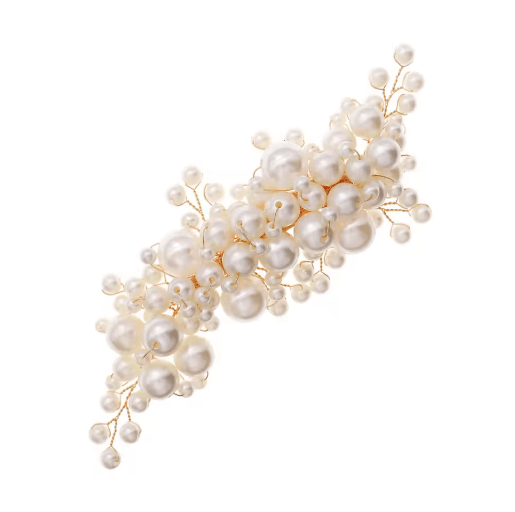 Pearl Hair Clip Elegant Artificial Pearl Alloy Hair Accessory for Women