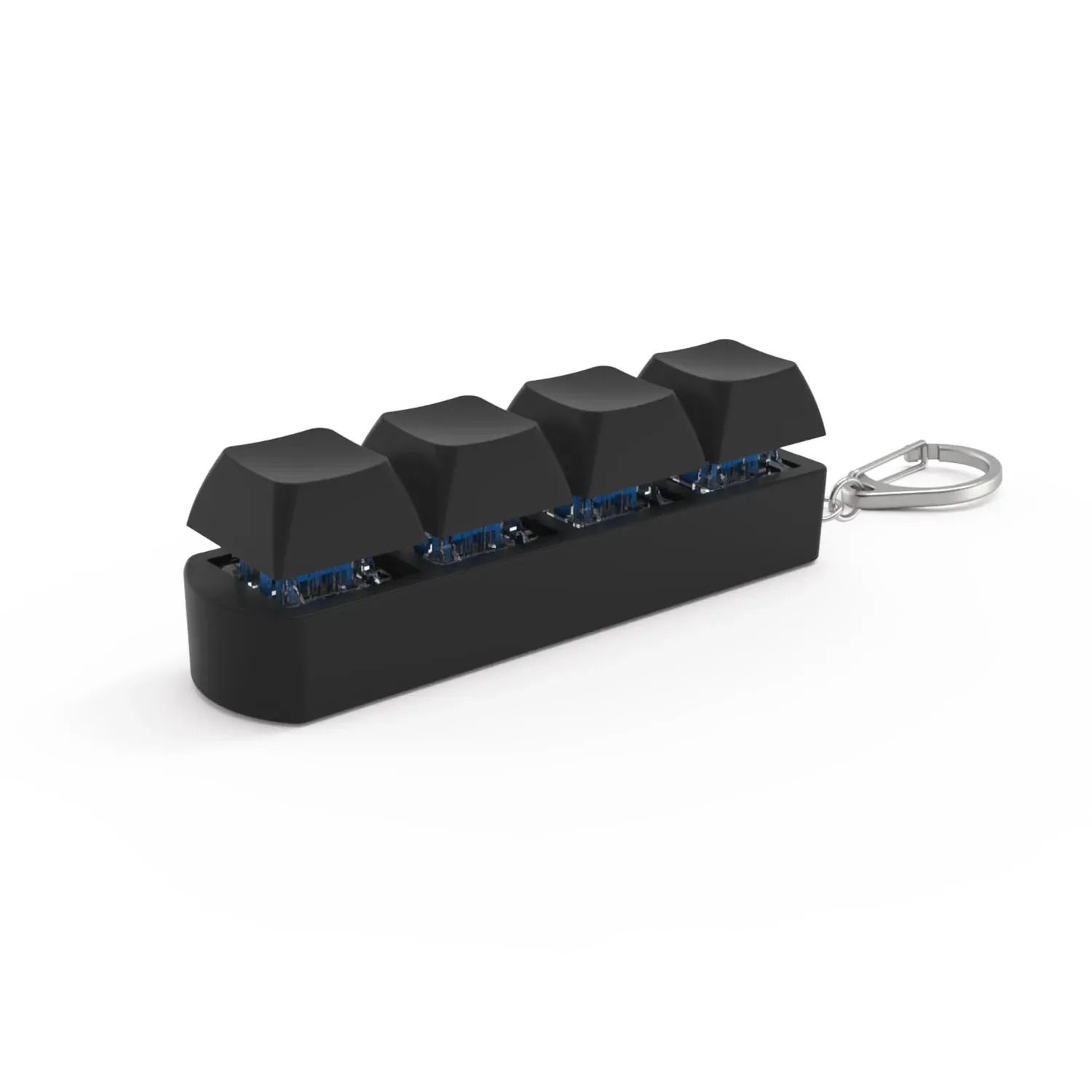 4-Key Mechanical Keyboard Fidget Keychain