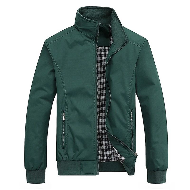 Mens Casual Slim Fit Bomber Jacket Lightweight Baseball Style Coat