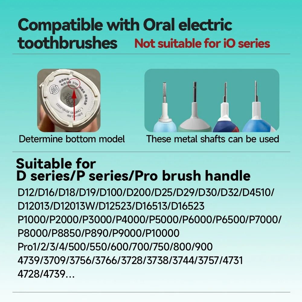 Electric Toothbrush Replacement Brush Heads Basic Cleaning Nozzle Compatible with D100 D25 D30 D32