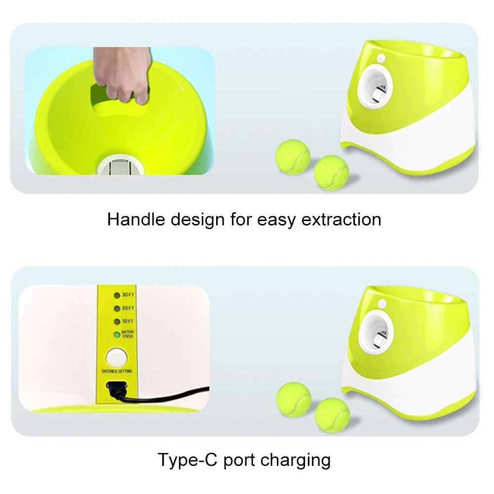 Automatic Dog Tennis Ball Launcher Rechargable