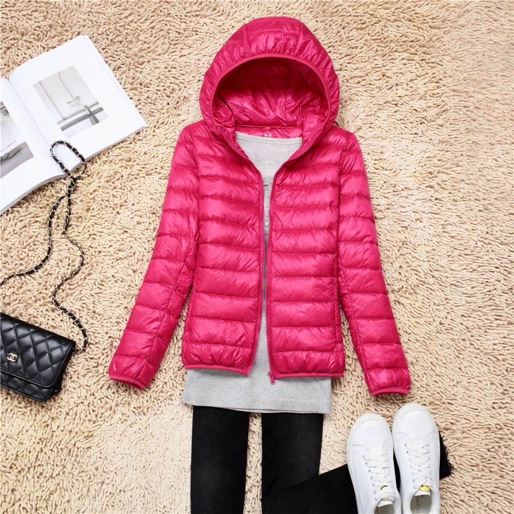 Ultra Lightweight Packable Hooded Puffer Jacket
