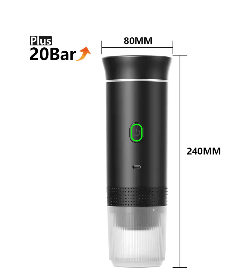 Compact 3 in 1 Portable Espresso Maker for Travel and Home