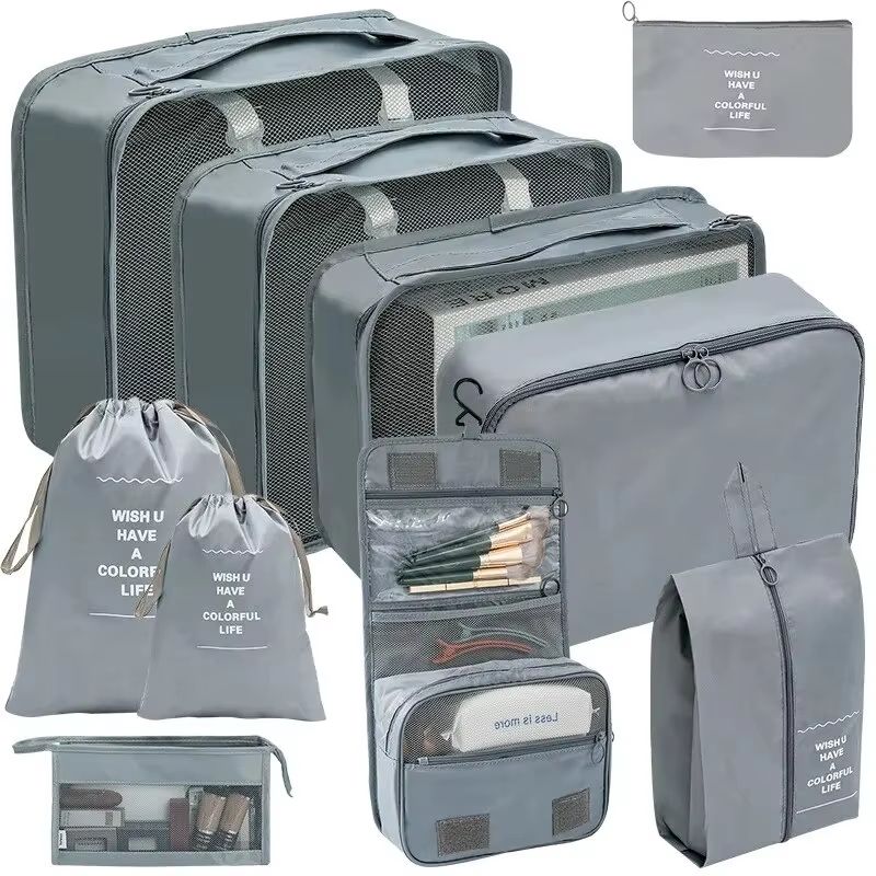 Complete Travel Packing Cube Set (7-10 Pieces) - Luggage Organizer for Clothes, Shoes & Accessories