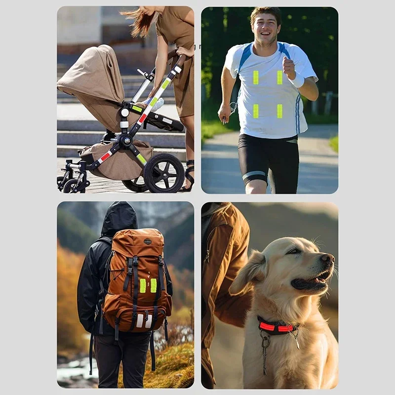 Baby Stroller Reflective Patch Waterproof Night Safety Warning Sticker Multifunction Anti-collision Stroller