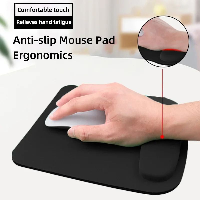 Large Thickened Ergonomic Computer Game Mouse Pad with Wrist Pad Non Slip