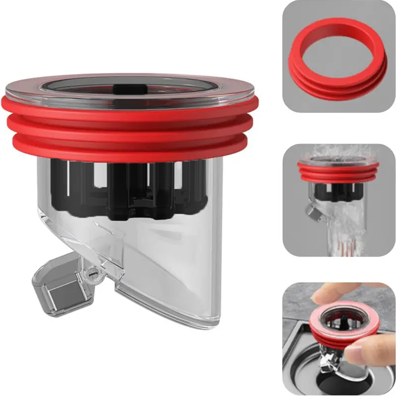 Backflow Preventer Shower Floor Drain, Odor Proof Floor Drain Valve for Kitchen, Bathroom, Toilet Sewer