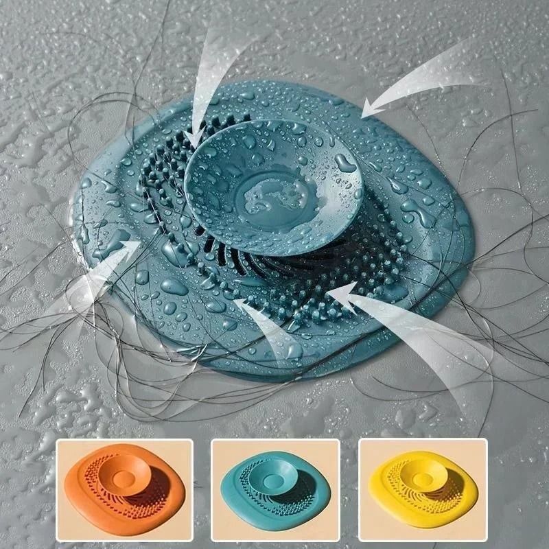 Multipurpose Drain Cover Plug and Hair Catcher for Kitchen and Bathroom