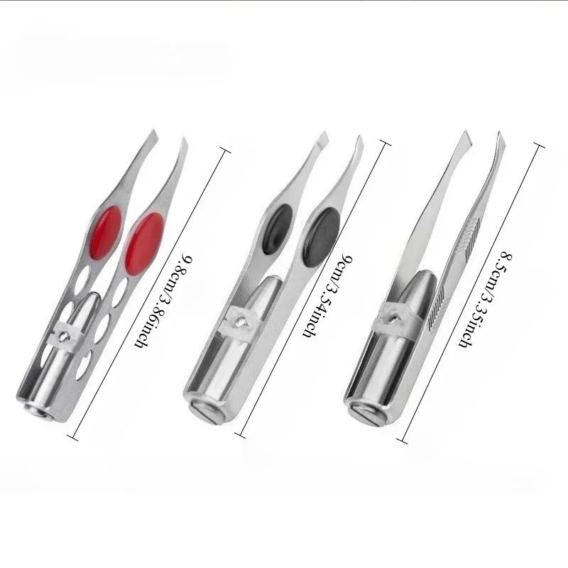 Precision LED Light Eyebrow Tweezer | Stainless Steel Smart Design Grooming Tool