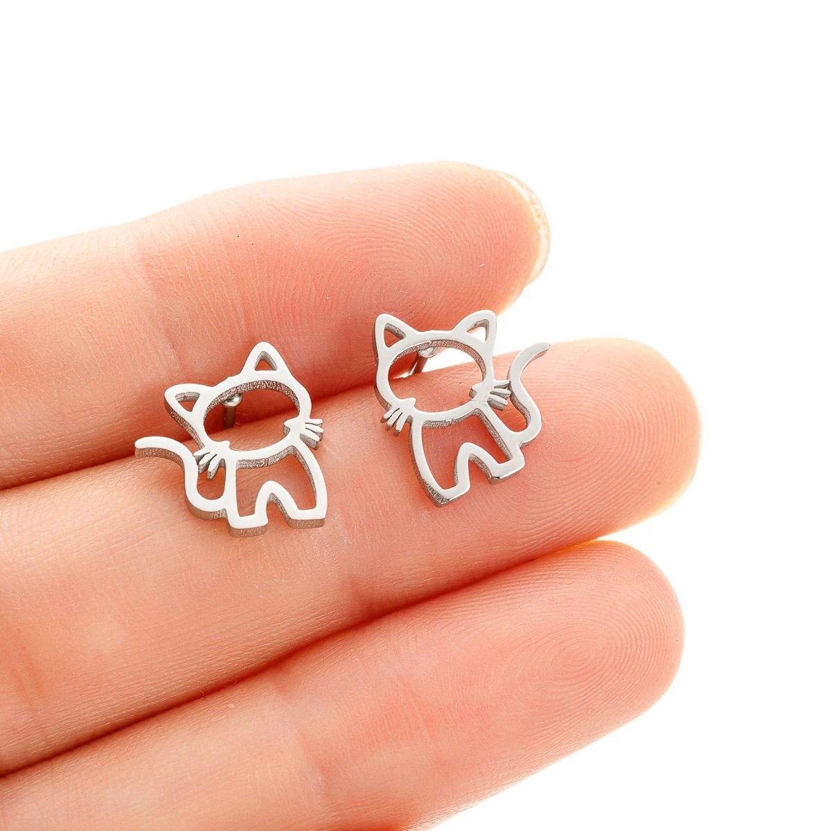 Cute Stainless Steel Stud Earrings