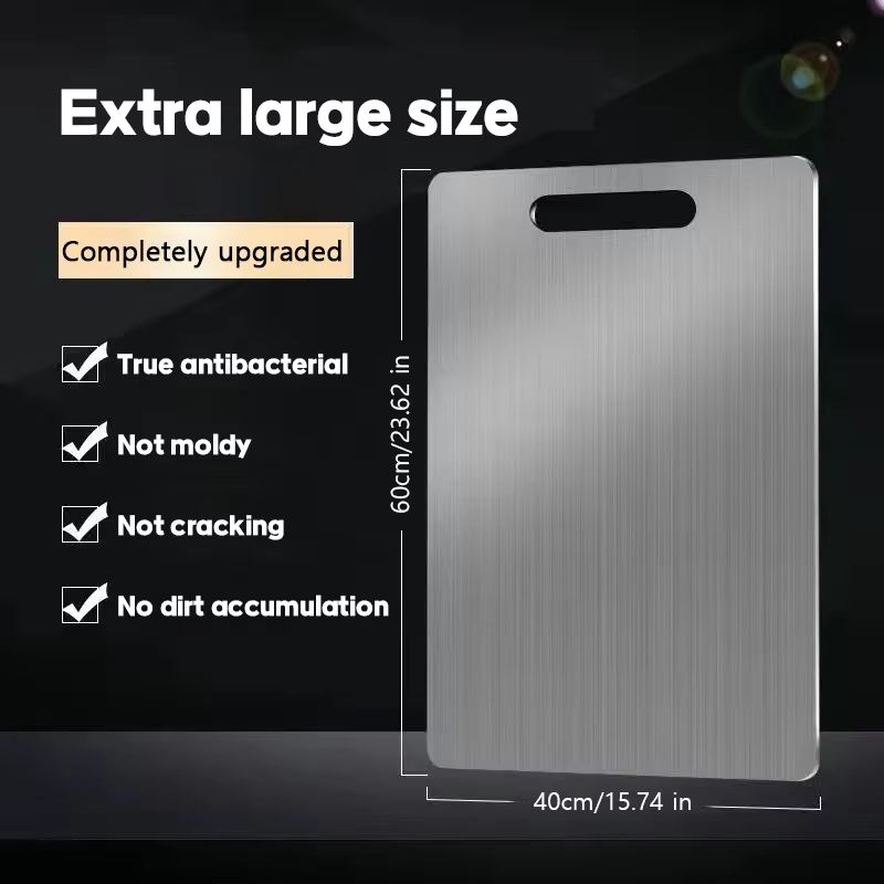 316 Stainless Steel Double Sided Cutting and Kneading Board – Hygienic Kitchen Prep Panel