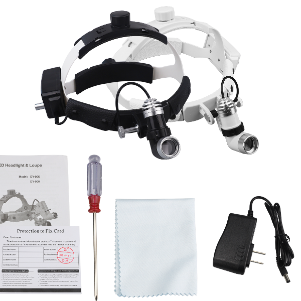ENT Dental Headlight, 5W LED Surgical Headlamp with Adjustable Brightness & Spot