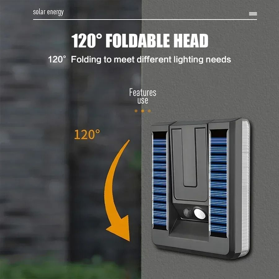 Foldable Solar LED Outdoor Light with Motion Sensor