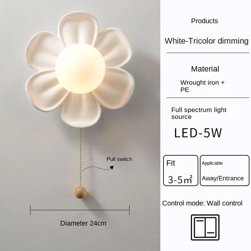 Resin Flower Ceiling and Wall Light