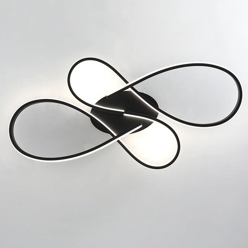 Modern Black LED Ceiling Chandelier Light Fixture