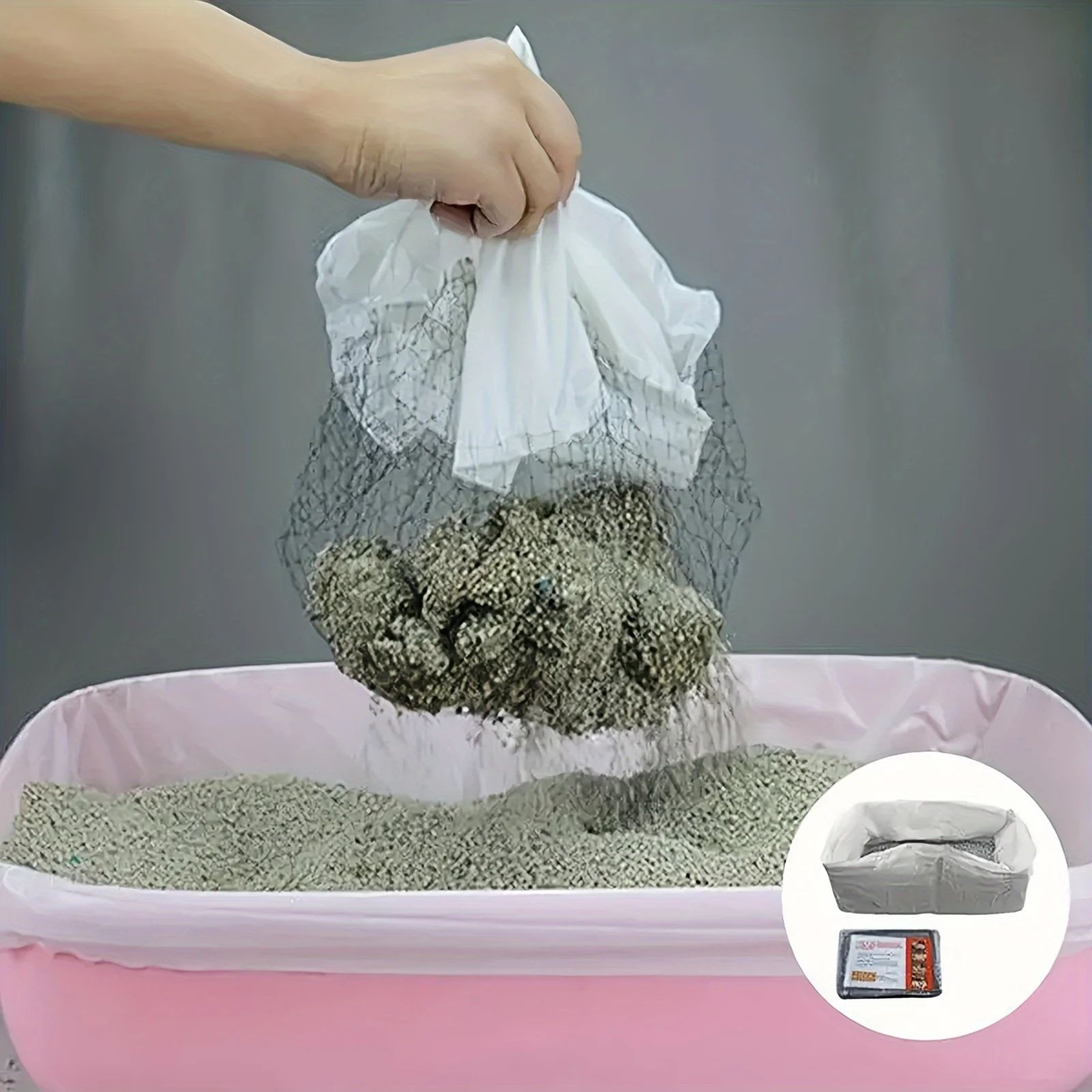 Reusable Cat Litter Filter Net Set