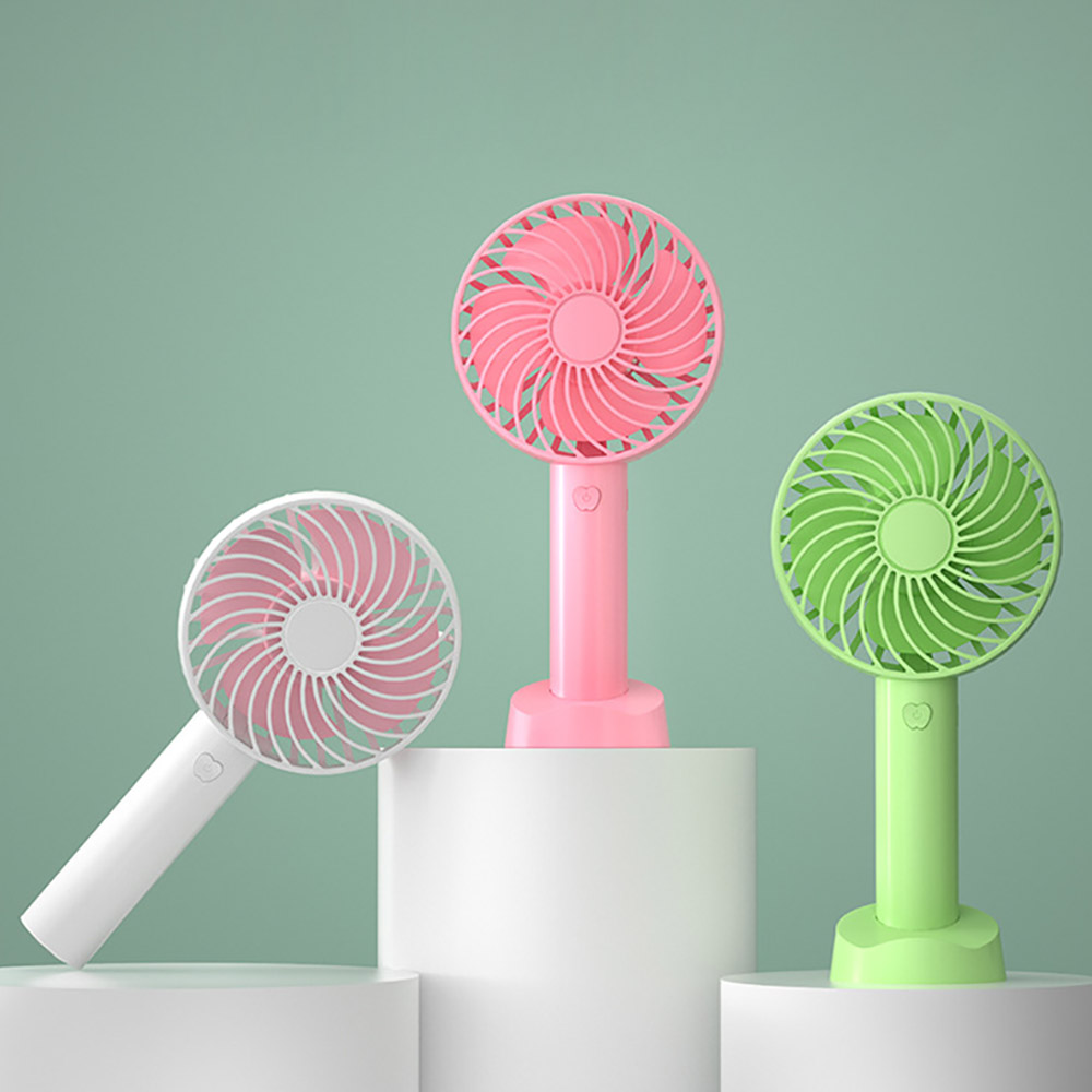 USB Rechargeable Mini Fan, Handheld Portable Desktop Air Cooler for Travel and Outdoor Use