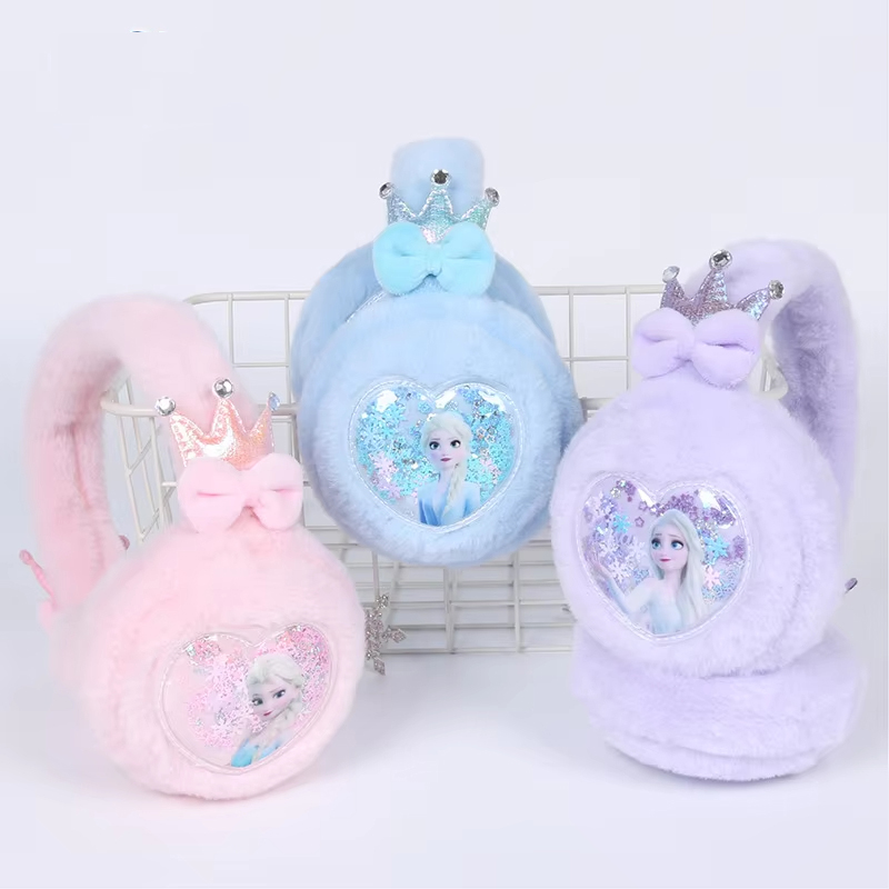 Warm Plush Disney Frozen Elsa Children's Earmcups, Winter Ears and Neck Protection for Girls