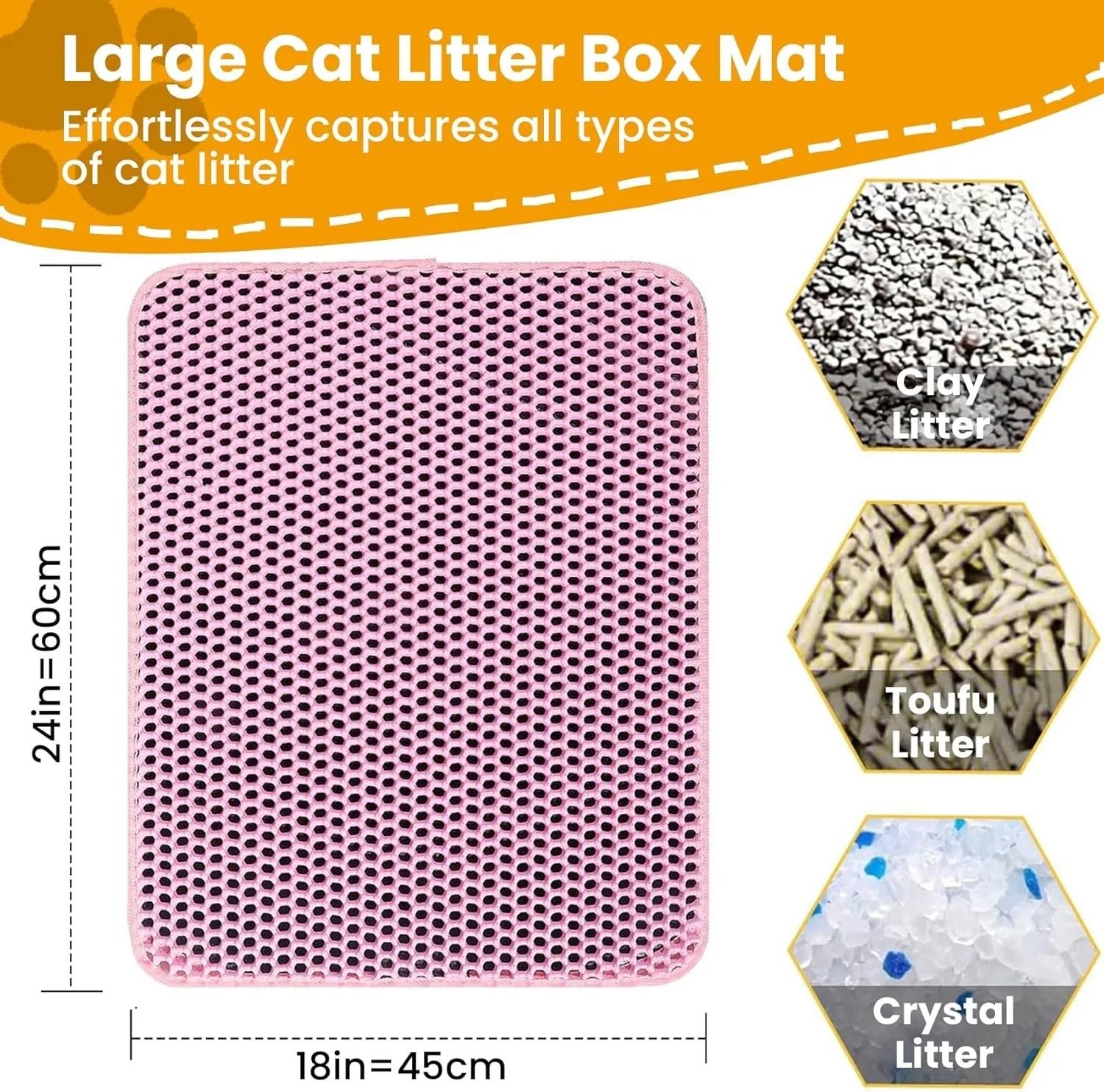 Waterproof Non Slip Cat Litter Mat