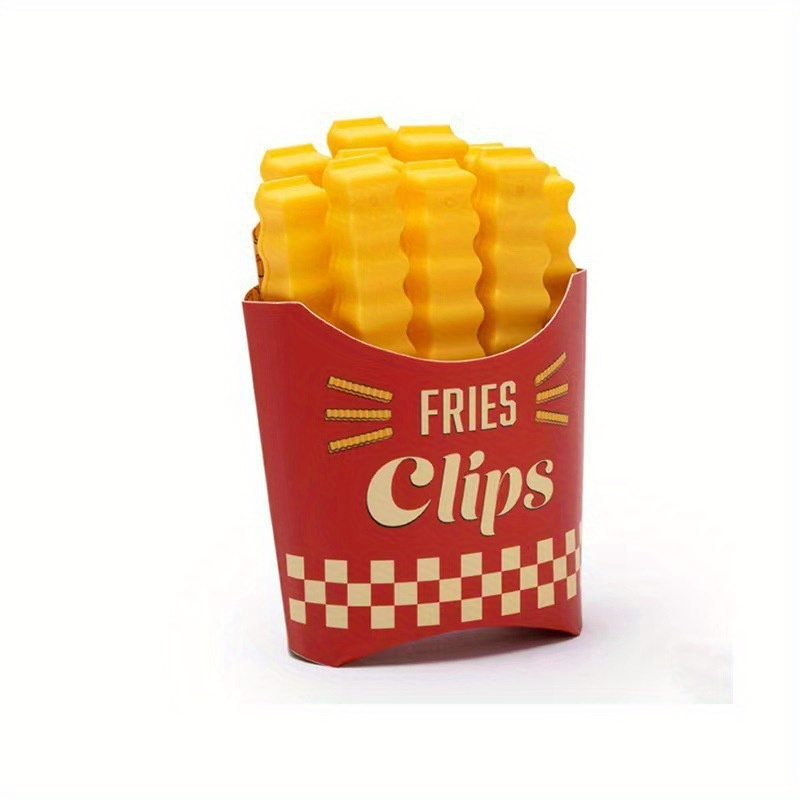 French Fry Snack Bag Clips Set Cute Food Bag Clips