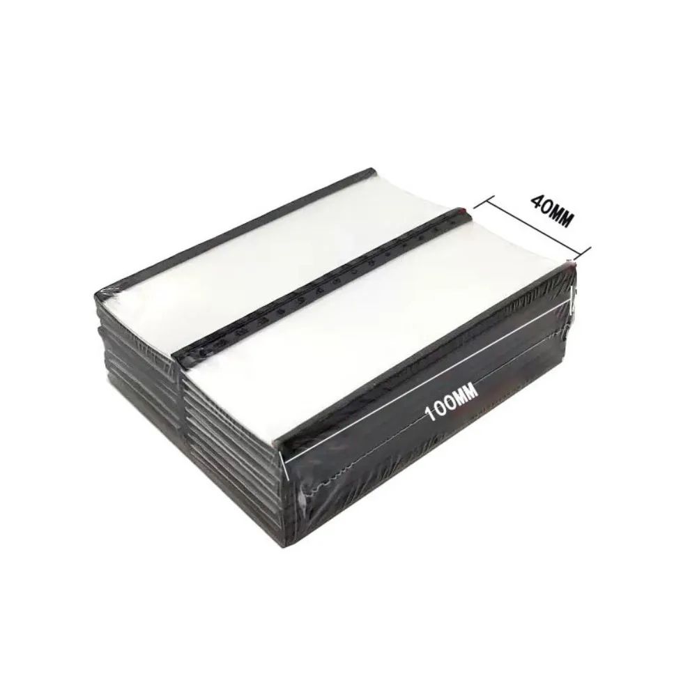 Magnetic C-Channel Label Holder Set with Protective Film - Reusable Warehouse Shelf Labels with Strong Magnet