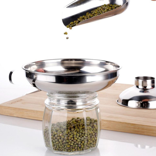Wide Mouth Stainless Steel Canning Funnel