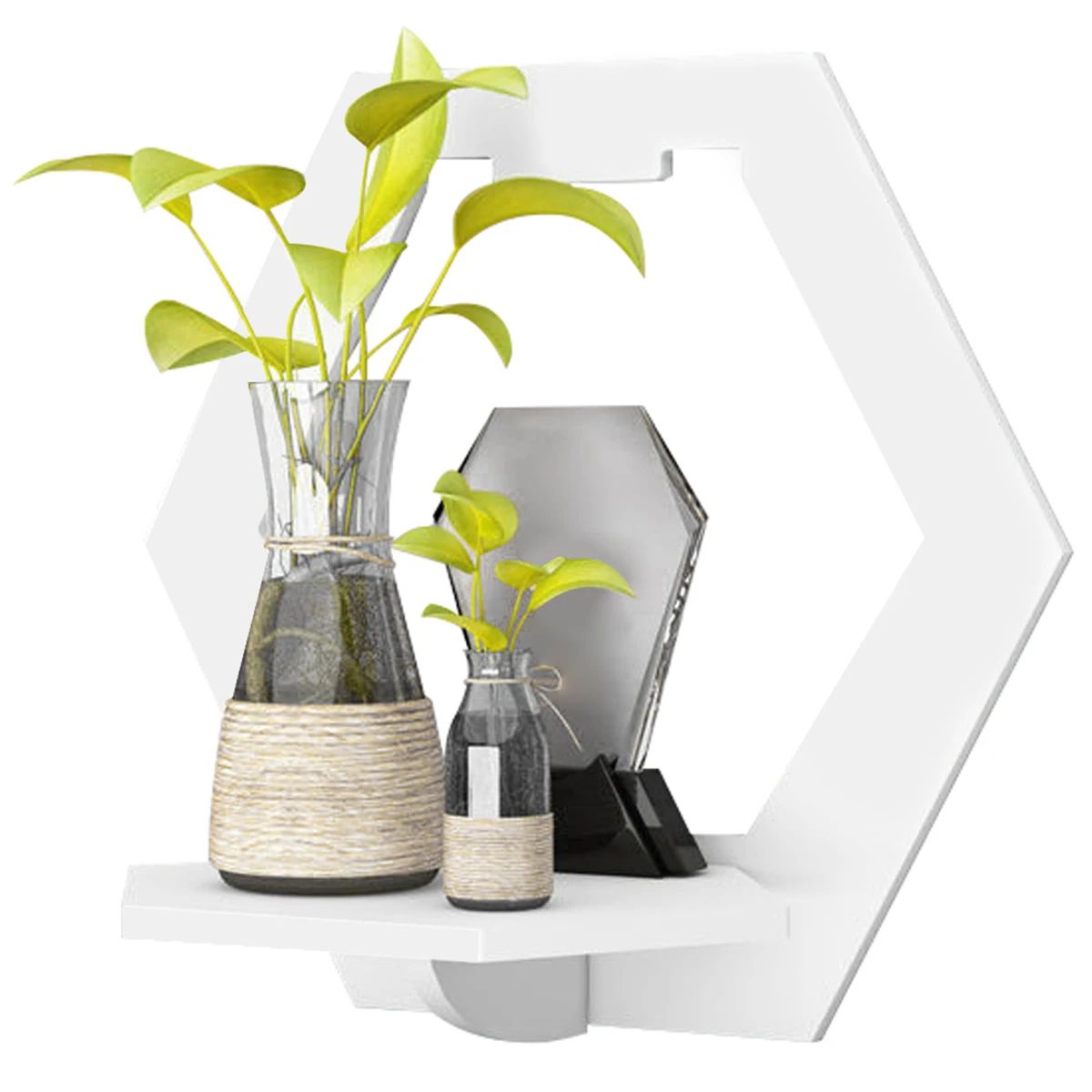 Hexagon Wall Shelf Display Set