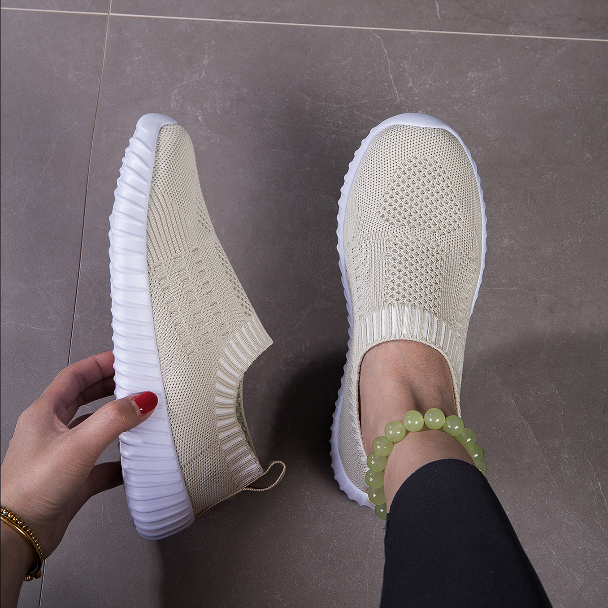 Lightweight Mesh Low Top Shoes, Women's Casual Lace Up Sneakers