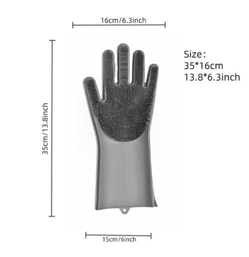 Silicone Cat Bathing Glove Gentle Grooming and Shampoo Massage Brush