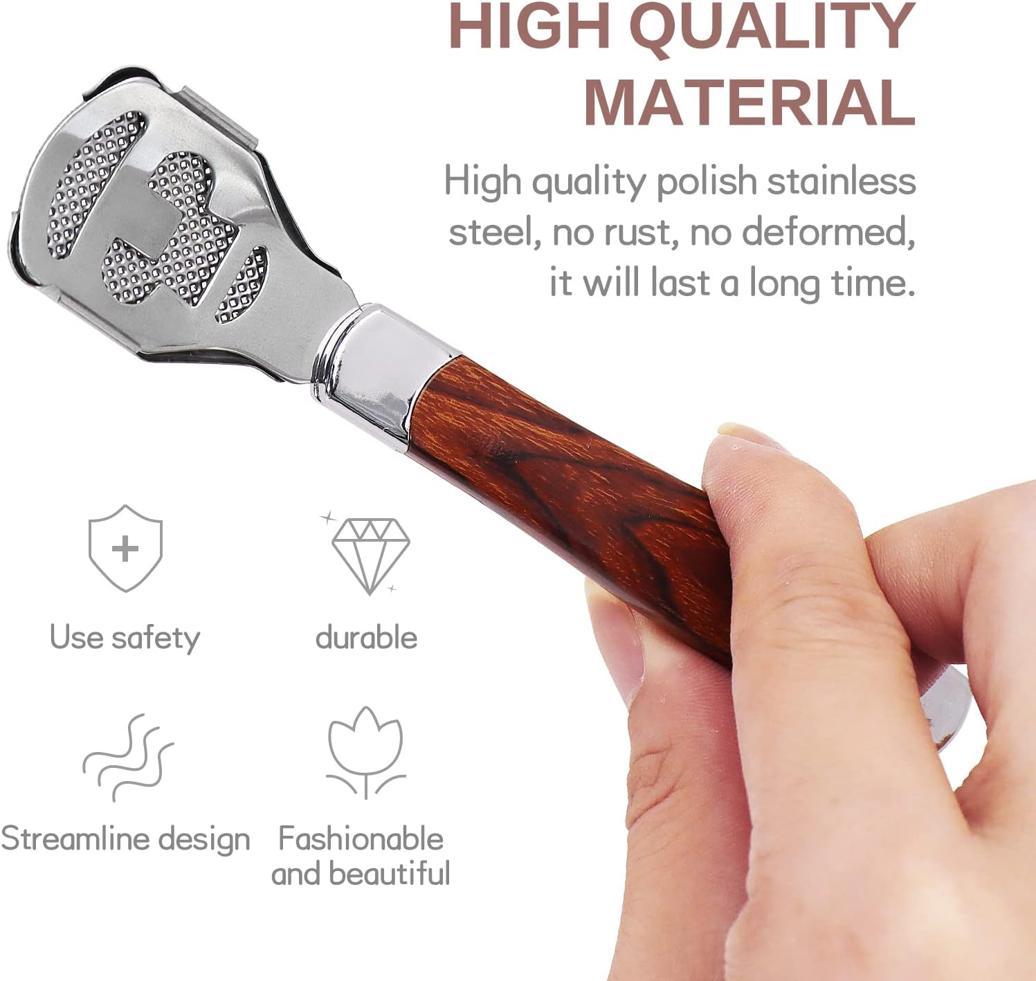 Professional Pedicure Callus Remover Set Stainless Steel Foot File with Replaceable Blades
