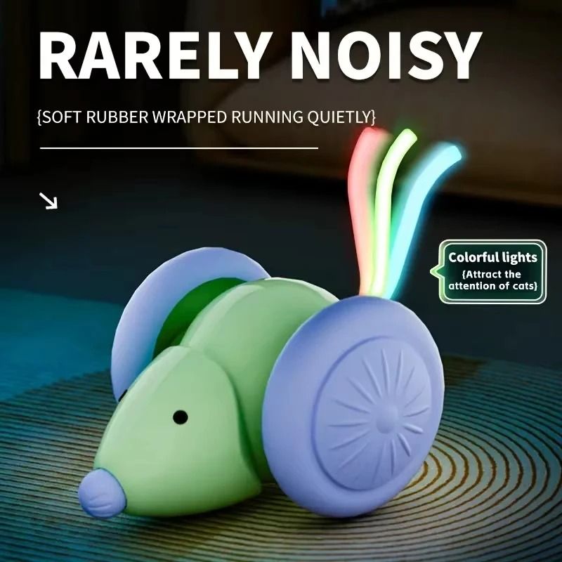 Automatic Electric Mouse Cat Toy – Intelligent Obstacle Avoidance Teaser – High-Yield Feline Interaction Hub