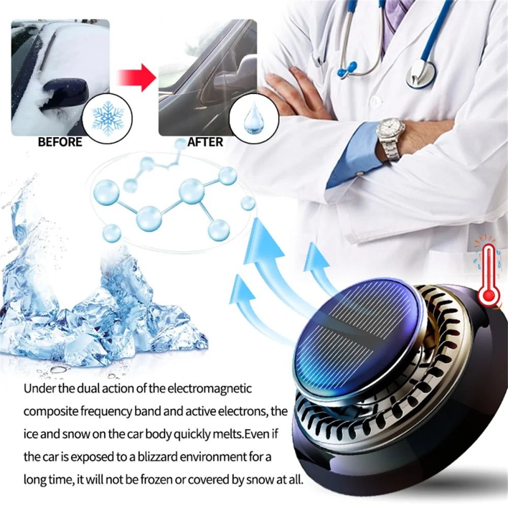 Solar Powered Rotating Car Air Freshener | Aromatherapy Diffuser
