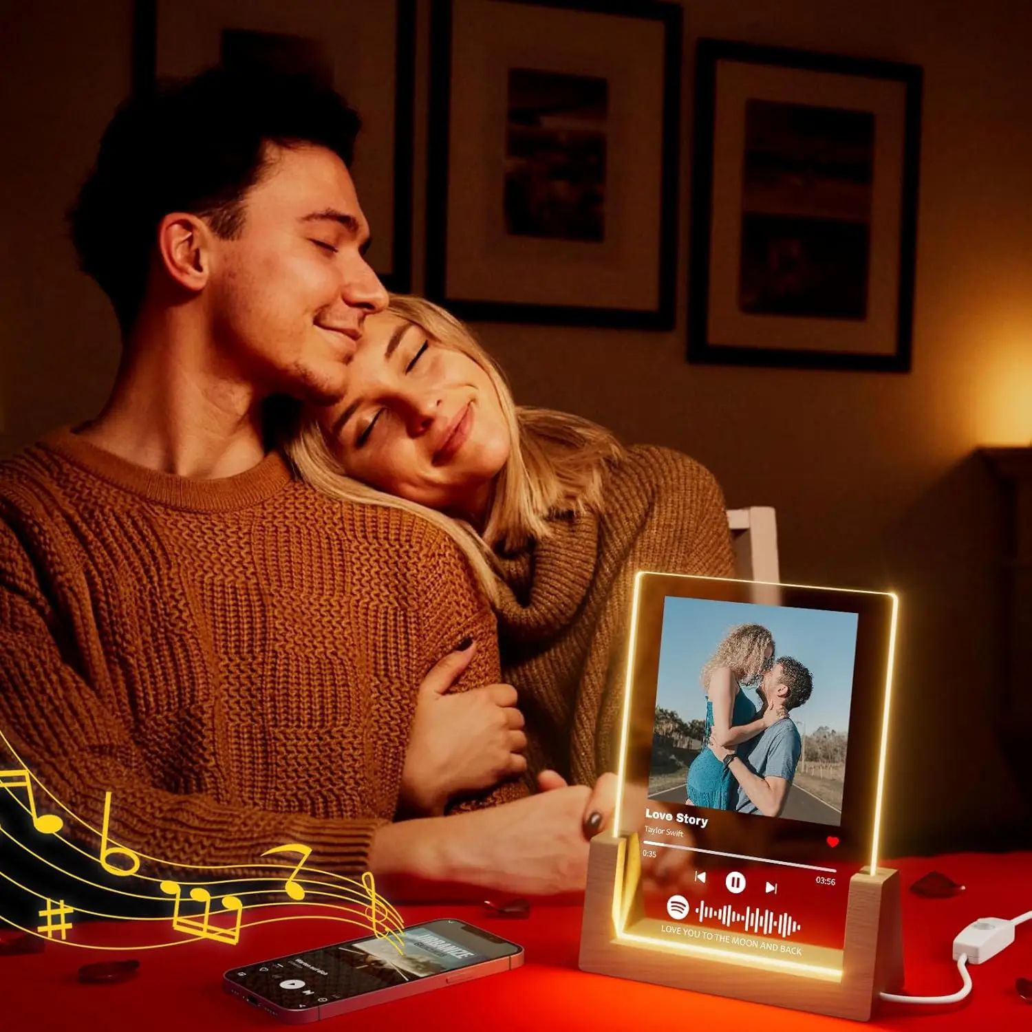 Personalized Spotify Acrylic Photo Lamp