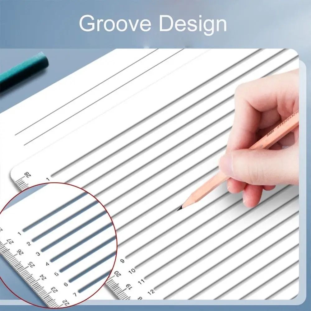 Calligraphy Stencil Ruler – Transparent Straight-Line Template – High-Yield Calligraphic Interaction Hub