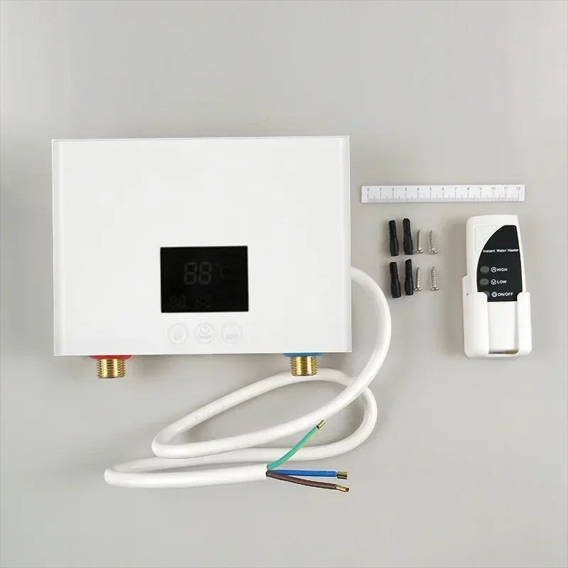 Electric Instant Tankless Water Heater – Fast Heating for Shower, Bathroom, Kitchen Sink