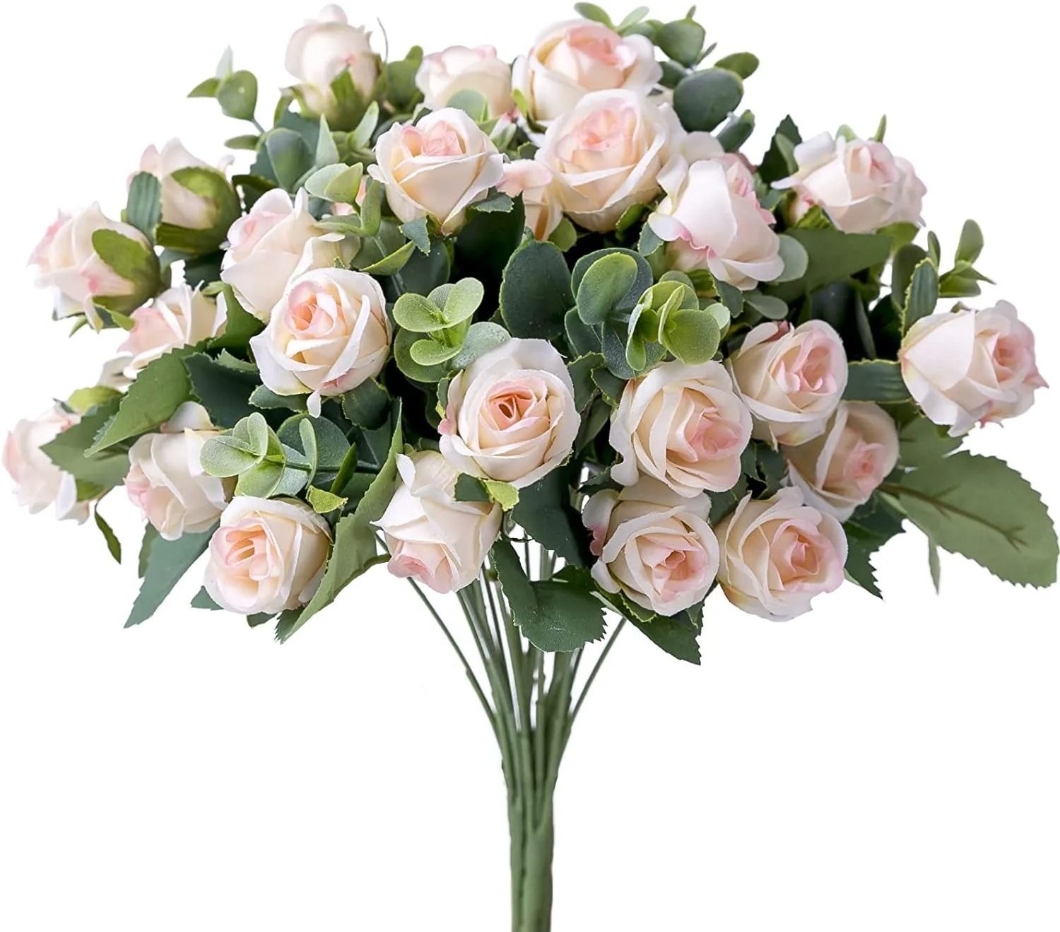 Grand Botanical Silk Rose & Eucalyptus Bouquet