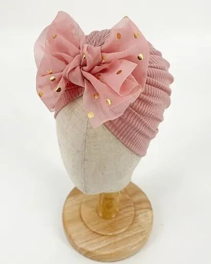 Lovely Shiny Bowknot Baby Hat