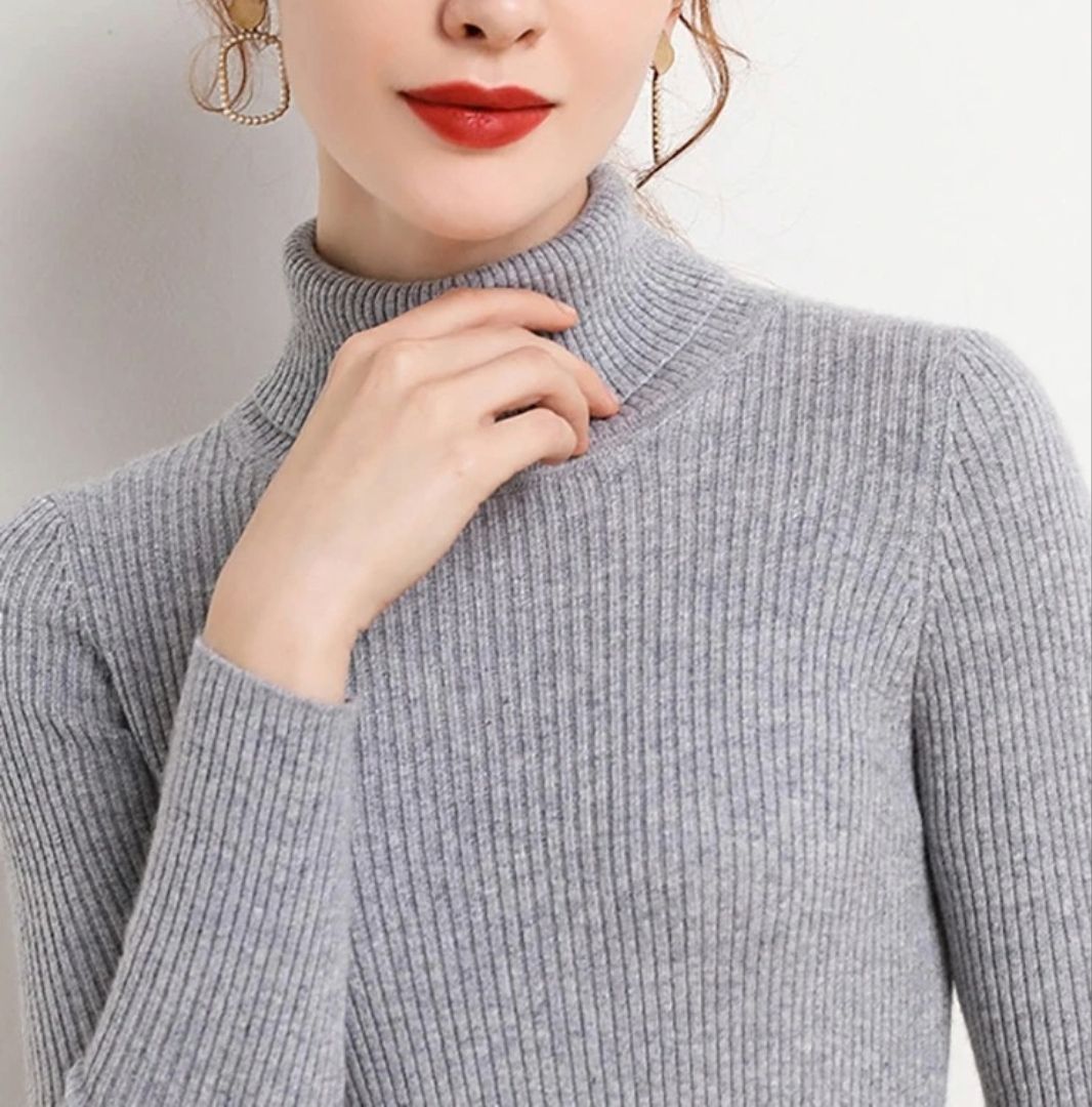 Heliar Womens Turtleneck Knitted Pullover Soft Autumn Winter Sweater