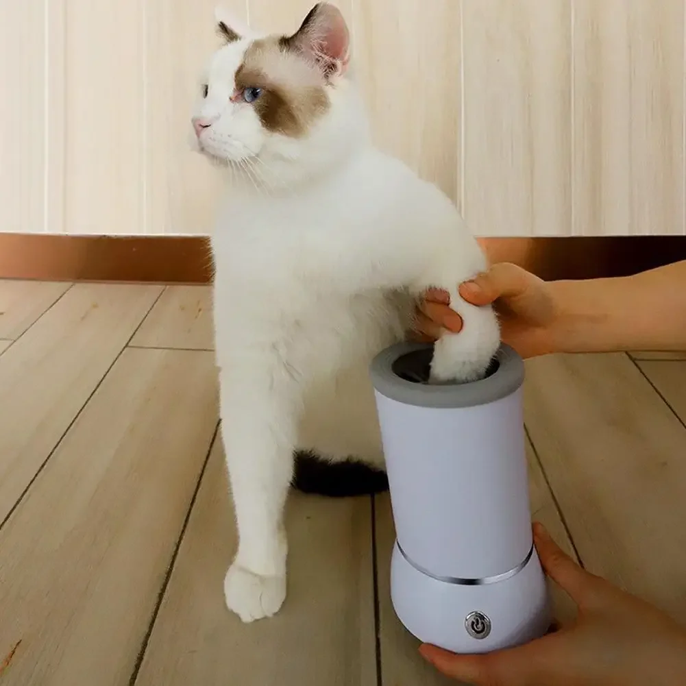 Electric Dog Paw Cleaner Cup with Gentle Massager USB Portable Paw Washer for All Dogs
