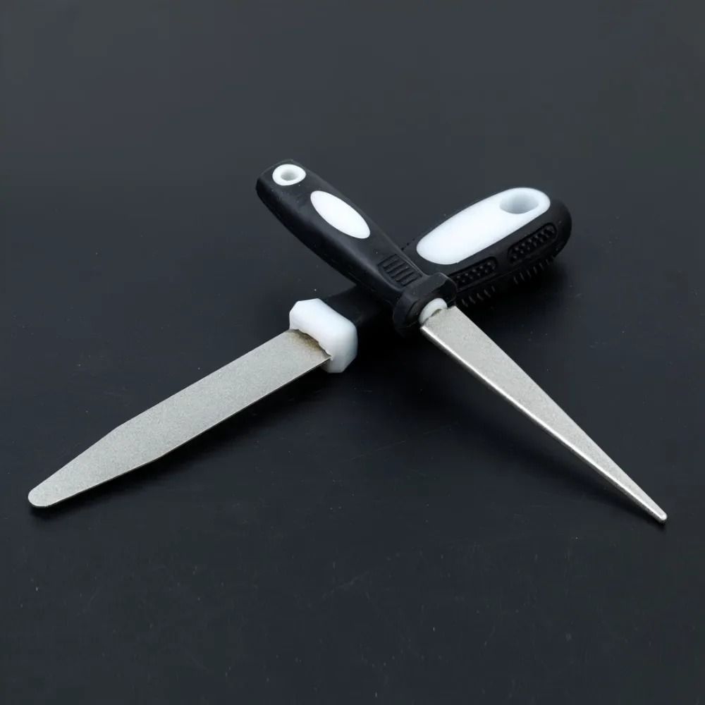 Professional Diamond Small Semicircle File Handheld Double-Sided Sharpening Rod