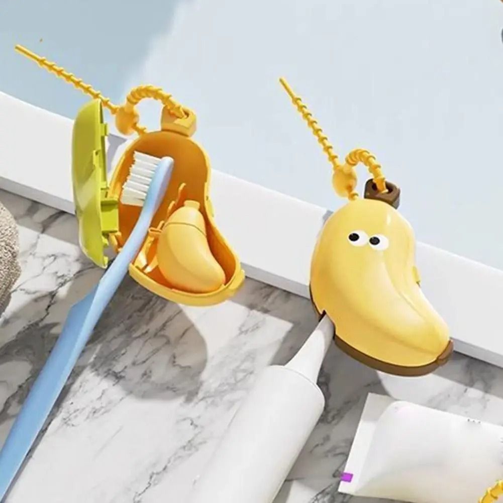 Portable Banana Toothbrush Holder Travel Protective Cap