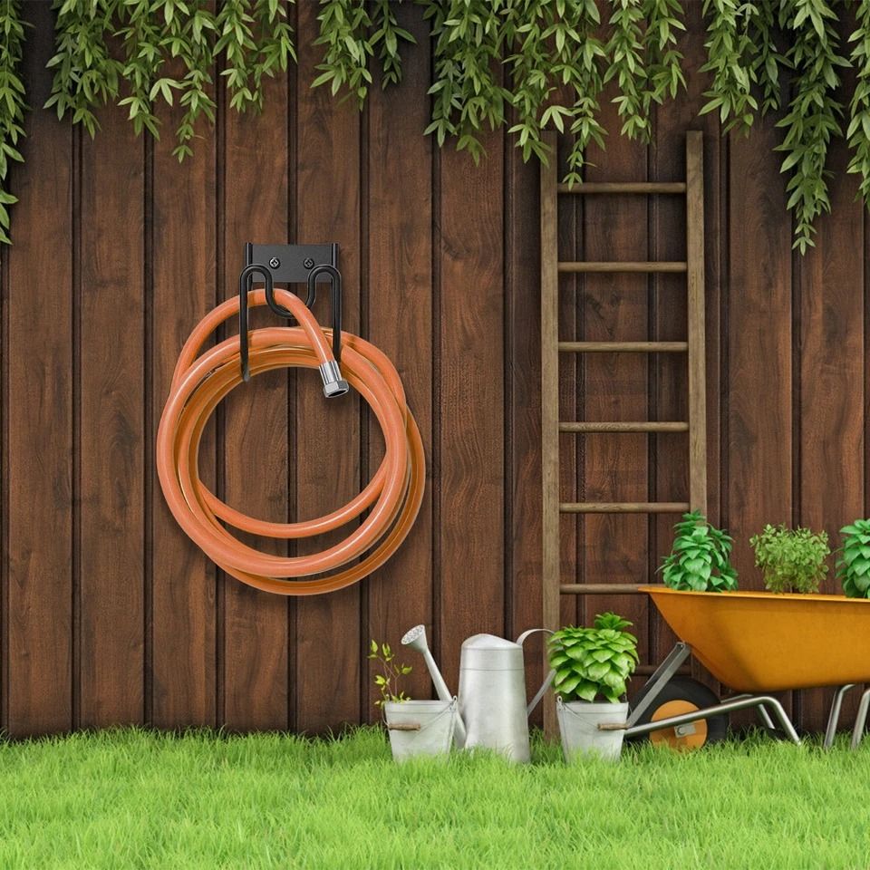 Stainless Steel Hose Holder, Hose Rack, Heavy Duty Hose Reel Organizer for Yard, Outdoor Wall Mounted Hose Hook