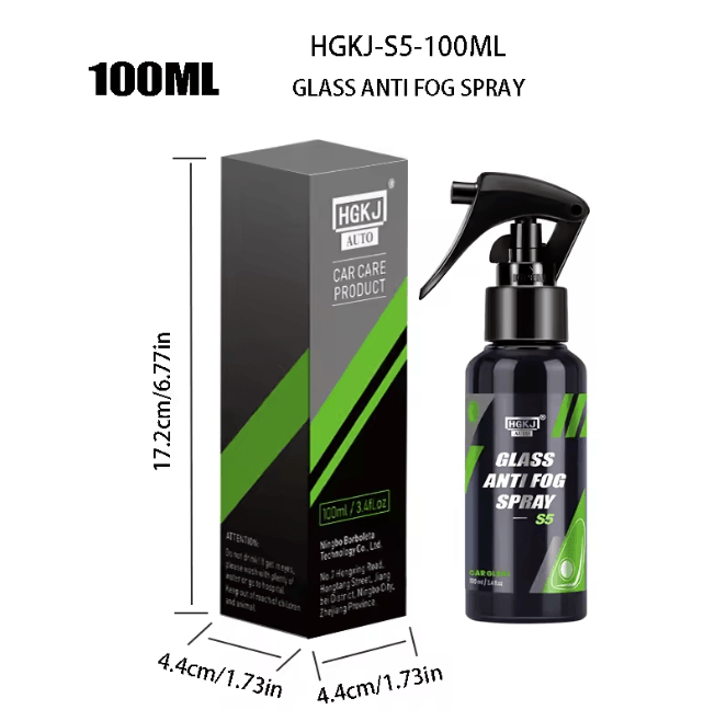 ClearShield Car Window Anti Fog Spray Rainproof Windshield Glass Treatment