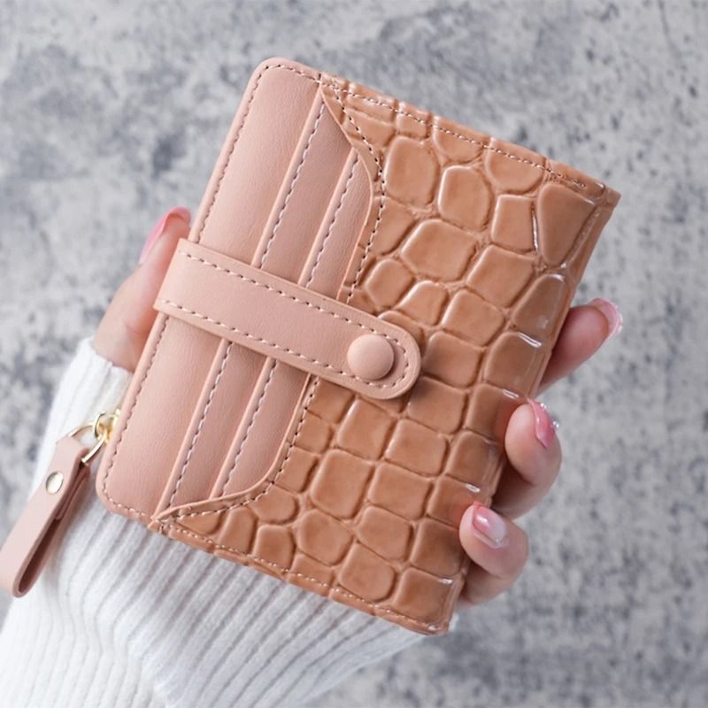 Mini Crocodile Print Clutch Wallet