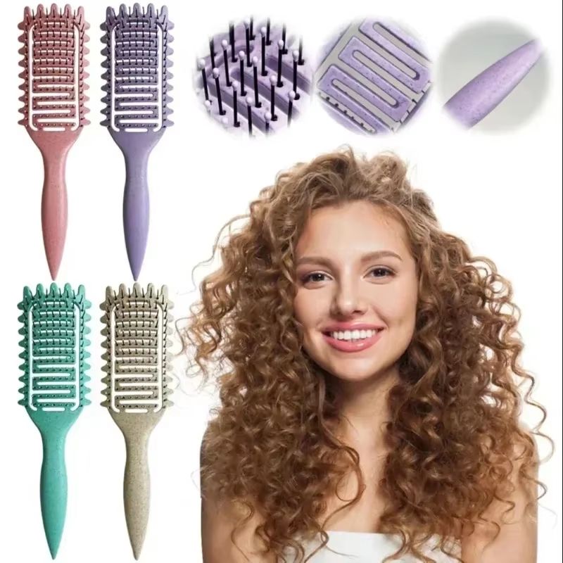 Curl Defining Detangling Brush Vented Styling Comb for Wet Curly Hair